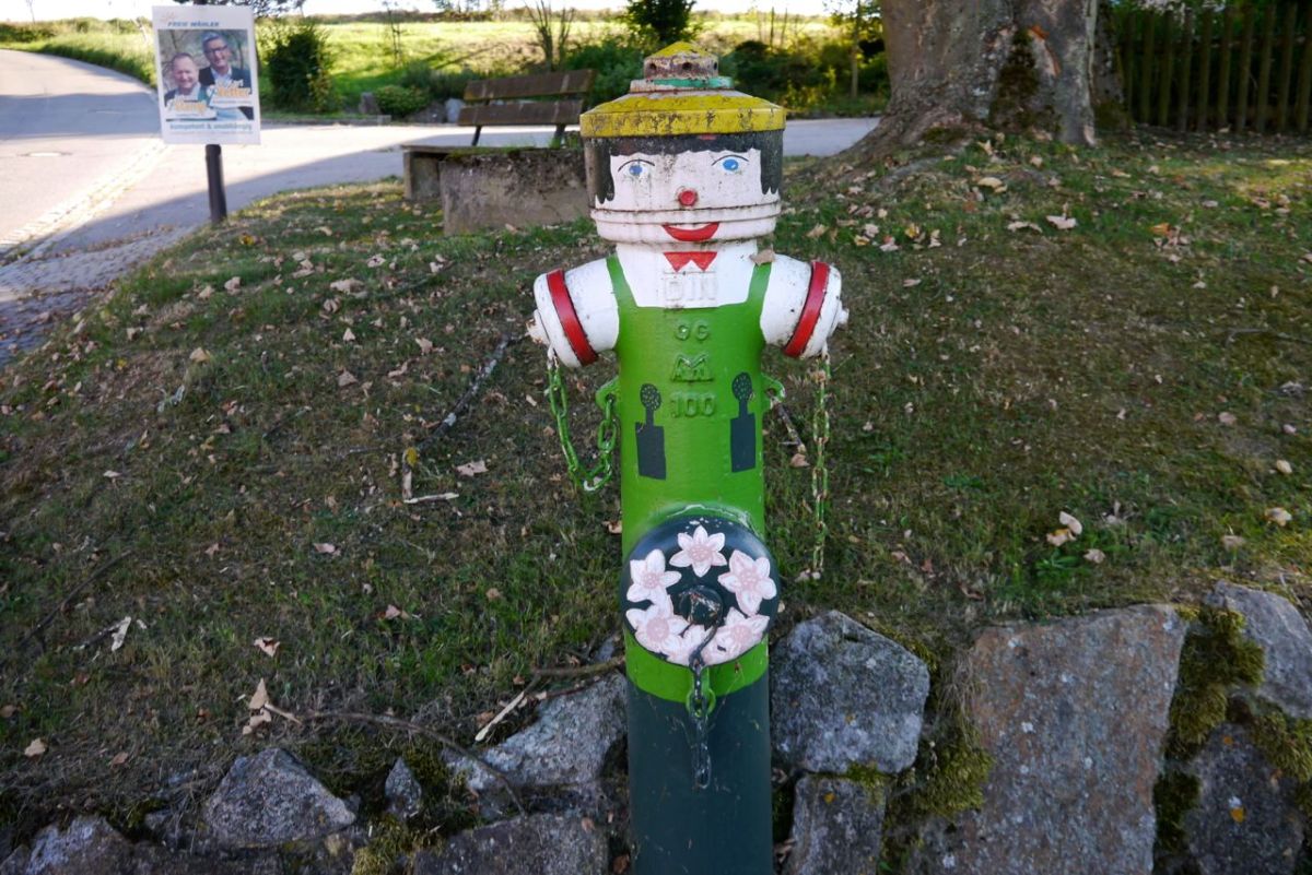 Bavarian style fire hydrant.
