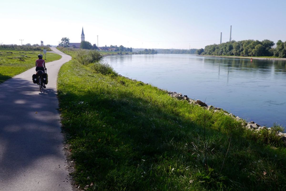 Danube cycle path.