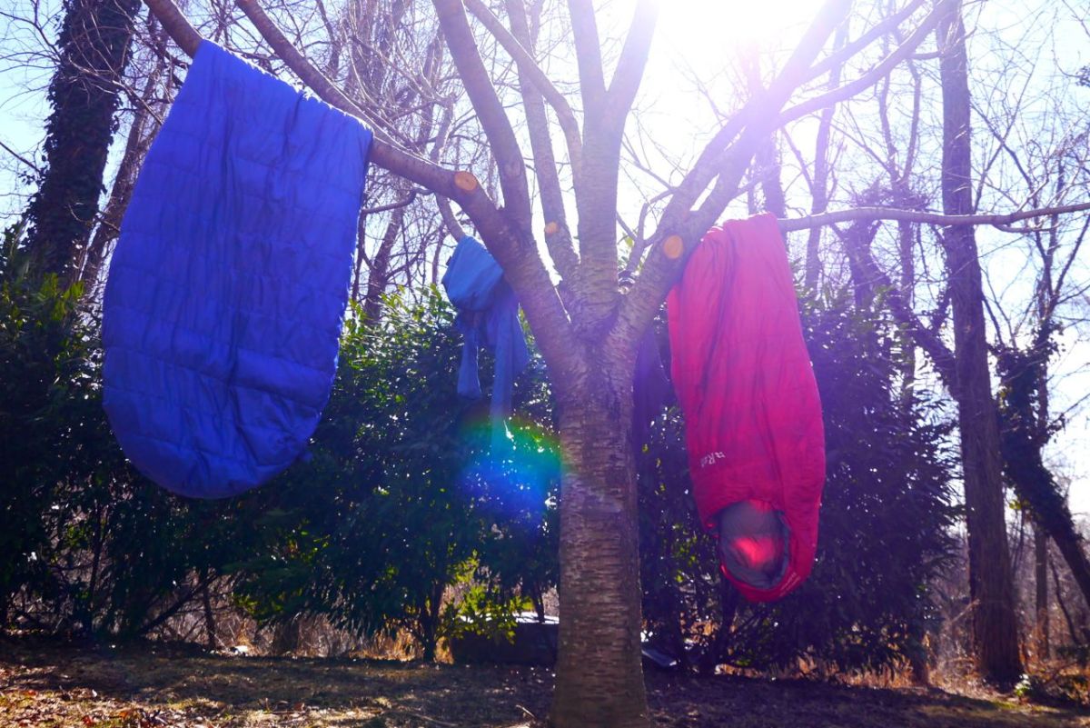 Washing and drying sleeping bags after 500 sleeps!