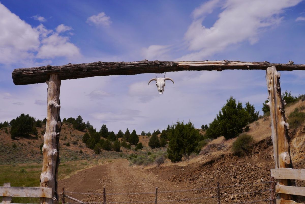 Gate to a ranch.